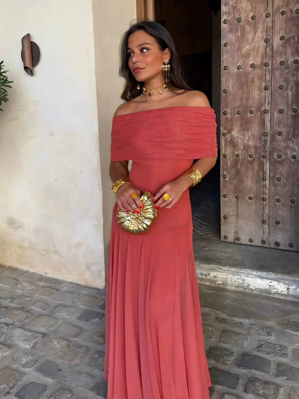 Toledo | Vestido Maxi de un Hombro en Malla