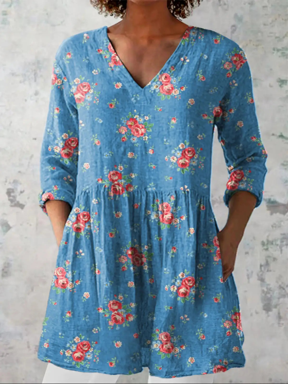 Ayla | Camisa Larga con Estampado Expresivo