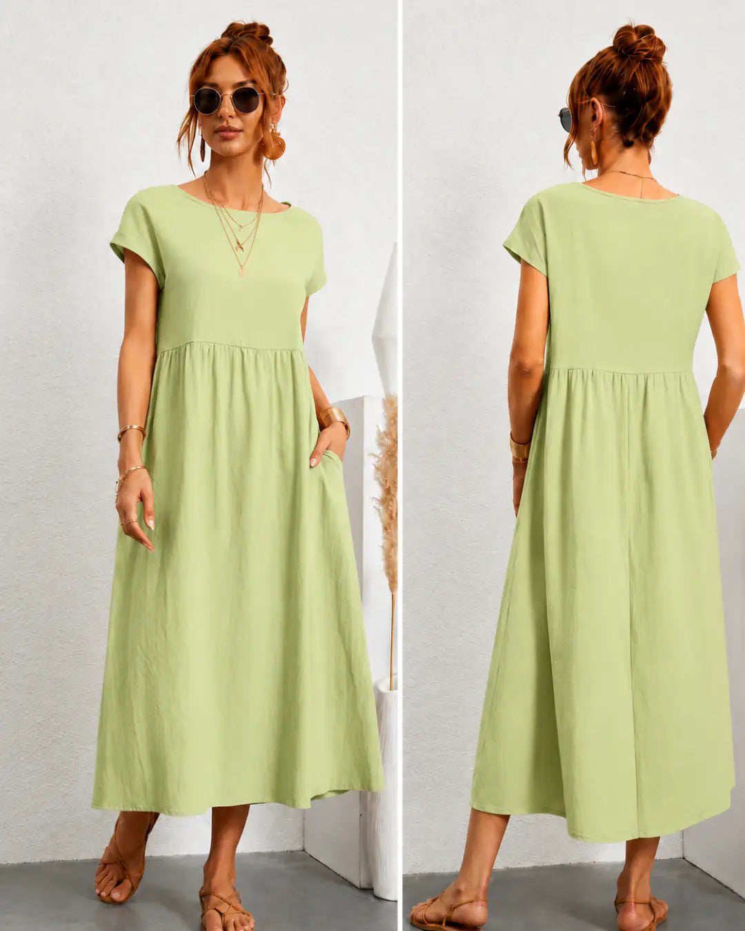 Sandra | Gabriela™ — Vestido Fluido para una Elegancia Atemporal