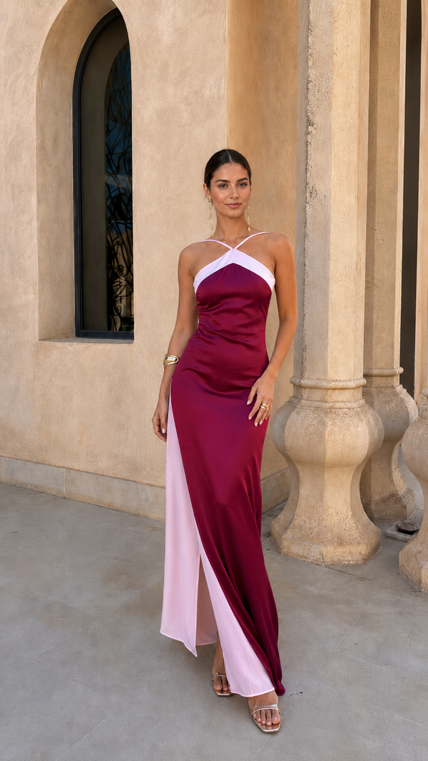Vestido Oasis Burdeos