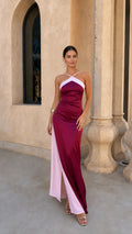 Tina | Vestido Oasis Burdeos
