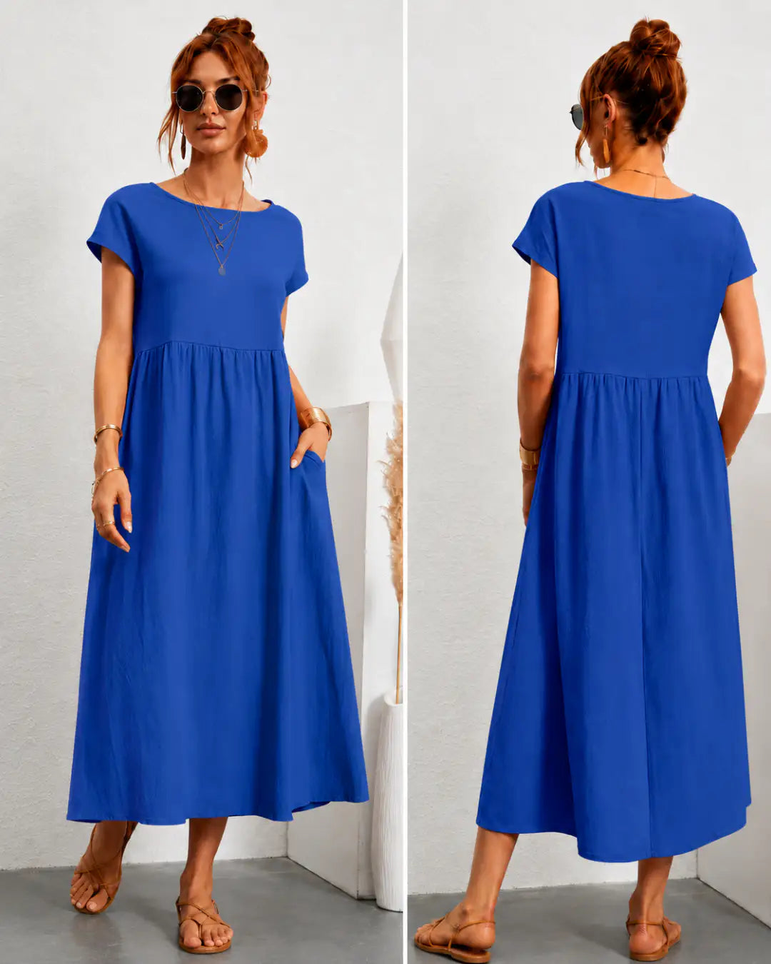 Sandra | Gabriela™ — Vestido Fluido para una Elegancia Atemporal