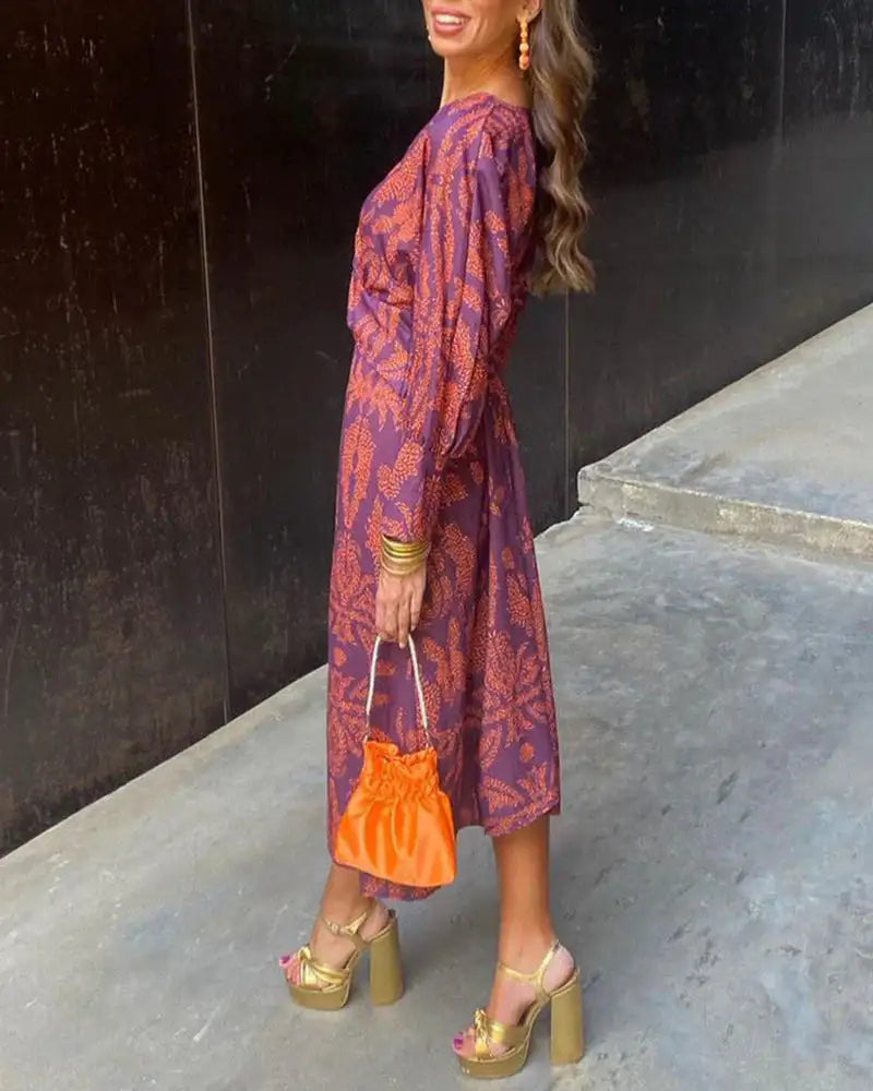 Isadora™ | Vestido Midi Elegante con Estampado