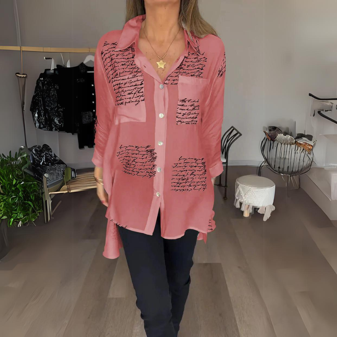 CAMISA LARGA CON BOTONES