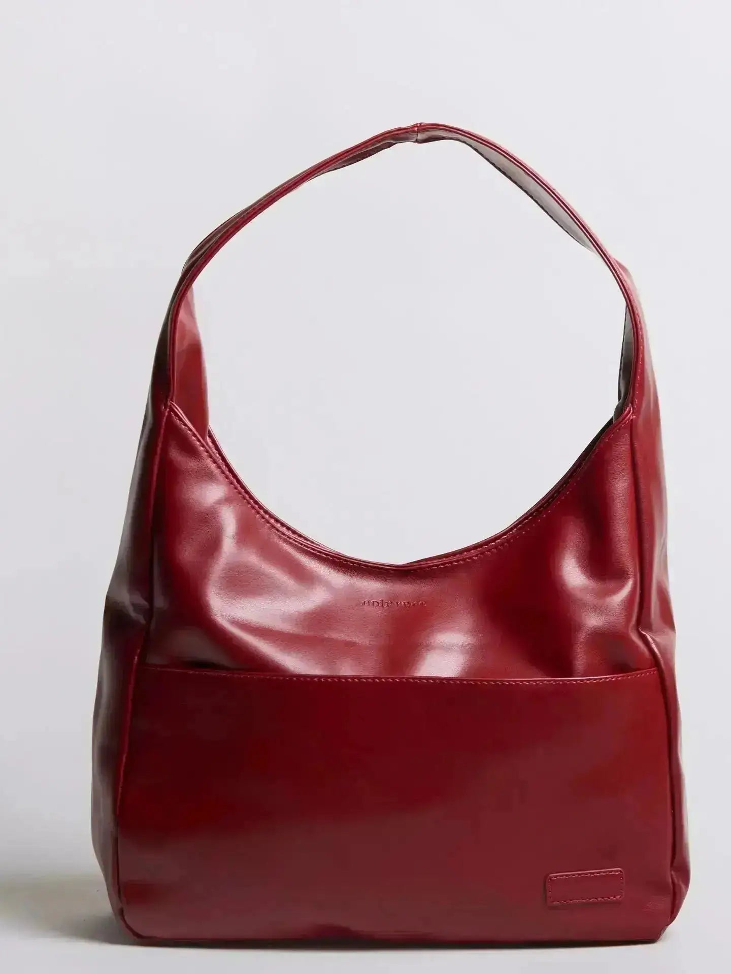 Noir Essence | Bolso Estructurado Negro Satinado