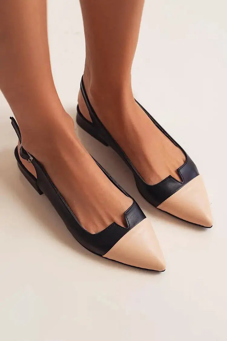 Sagrario | Zapatos Planos Color Block con Hebilla