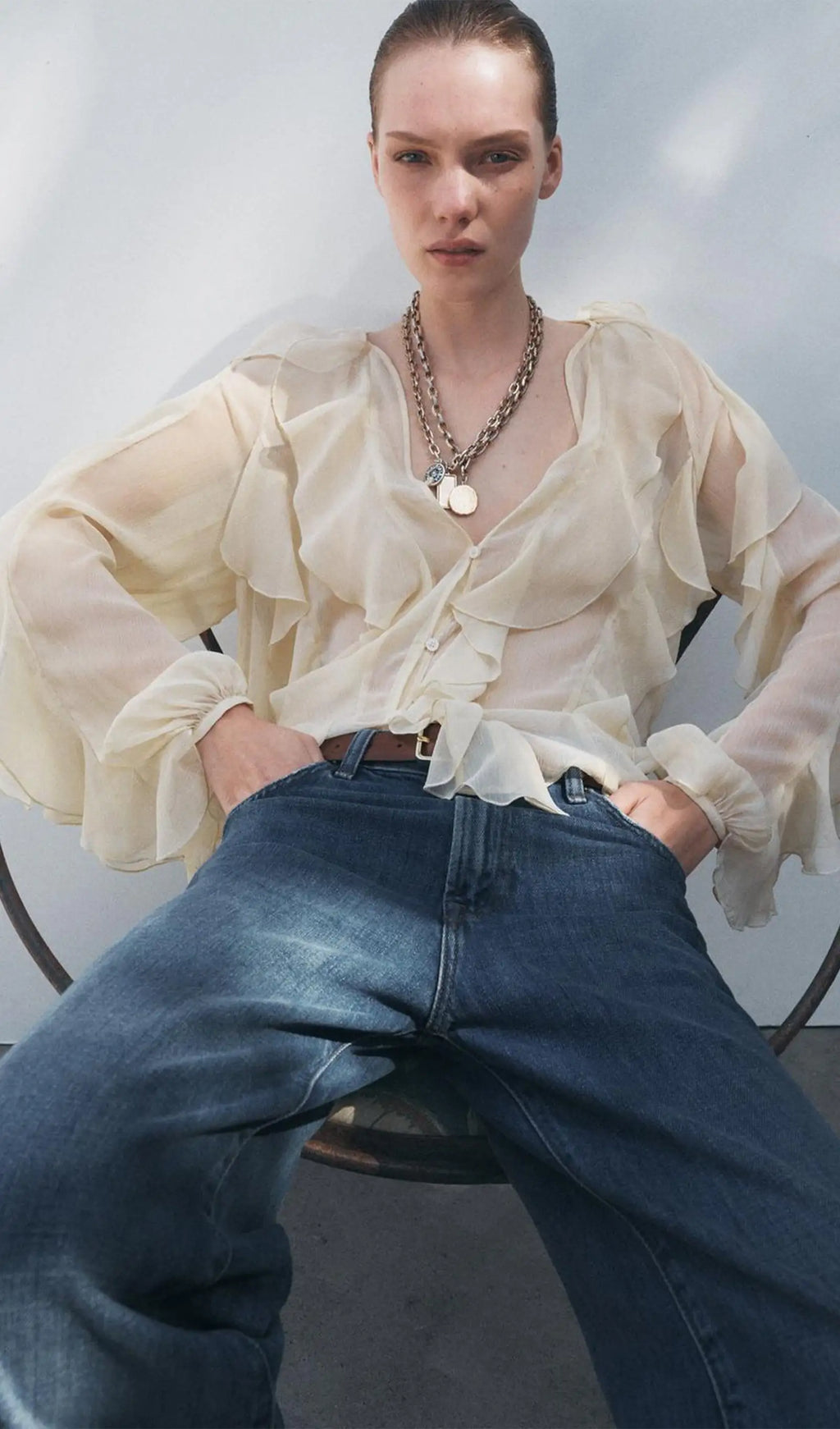 Gisela | Blusa con Volantes Elegante