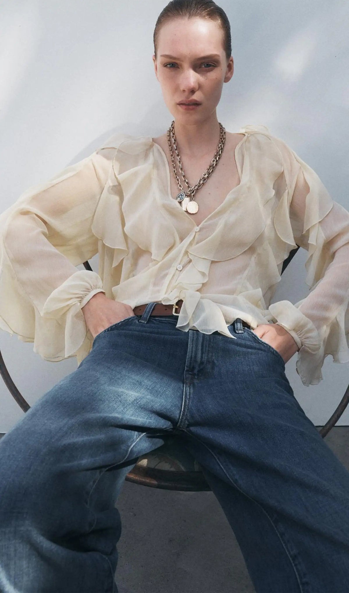 Gisela | Blusa con Volantes Elegante