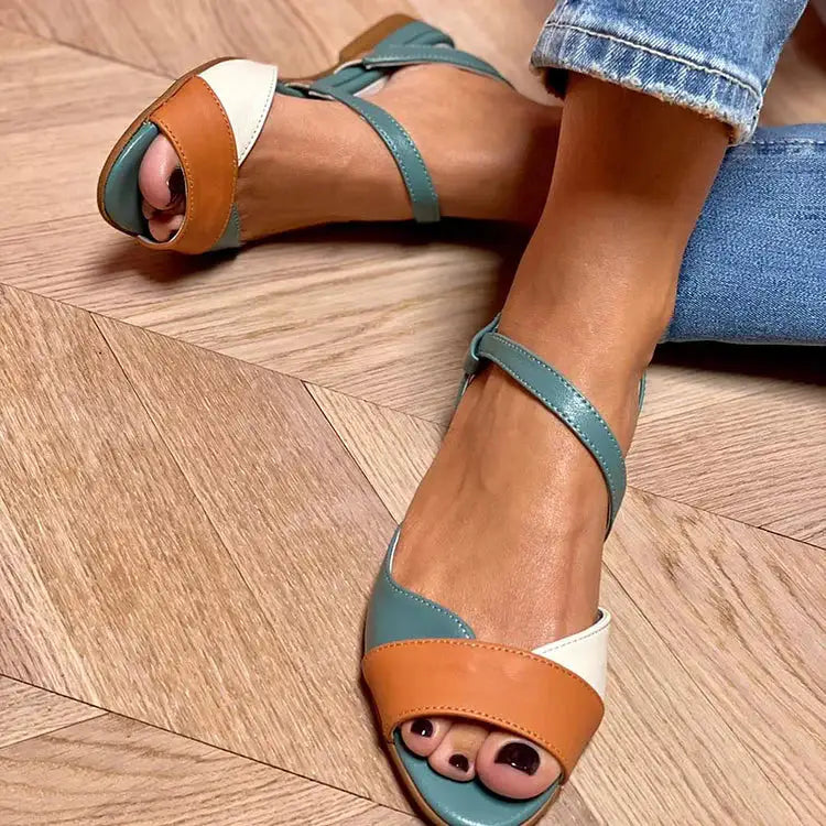 Vera | Sandalias Color Block Slingback