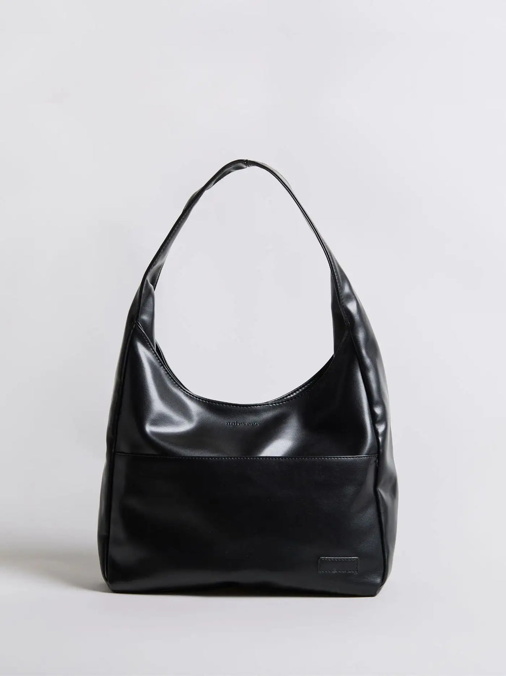 Noir Essence | Bolso Estructurado Negro Satinado