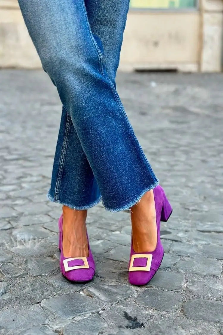 Ramona | Tacones Azules Patchwork