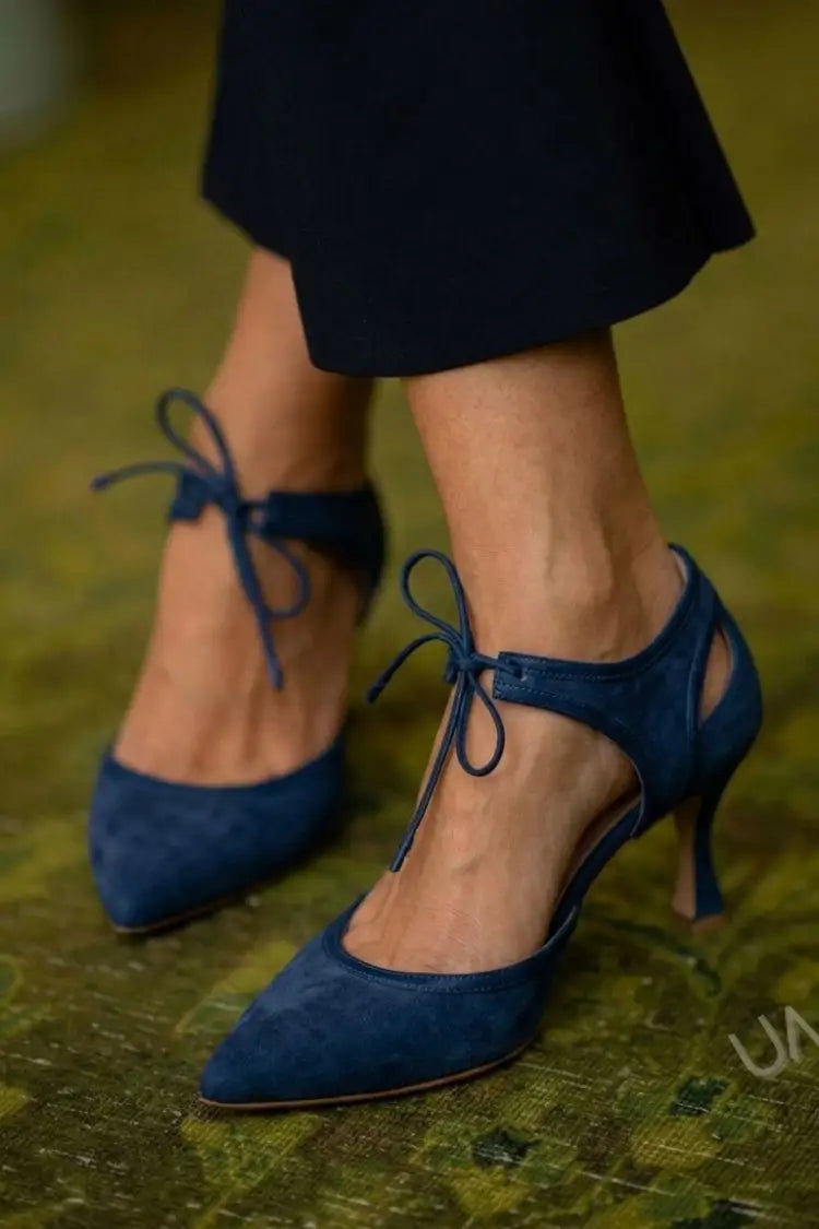 Higinia | Tacones Rosa de Ante