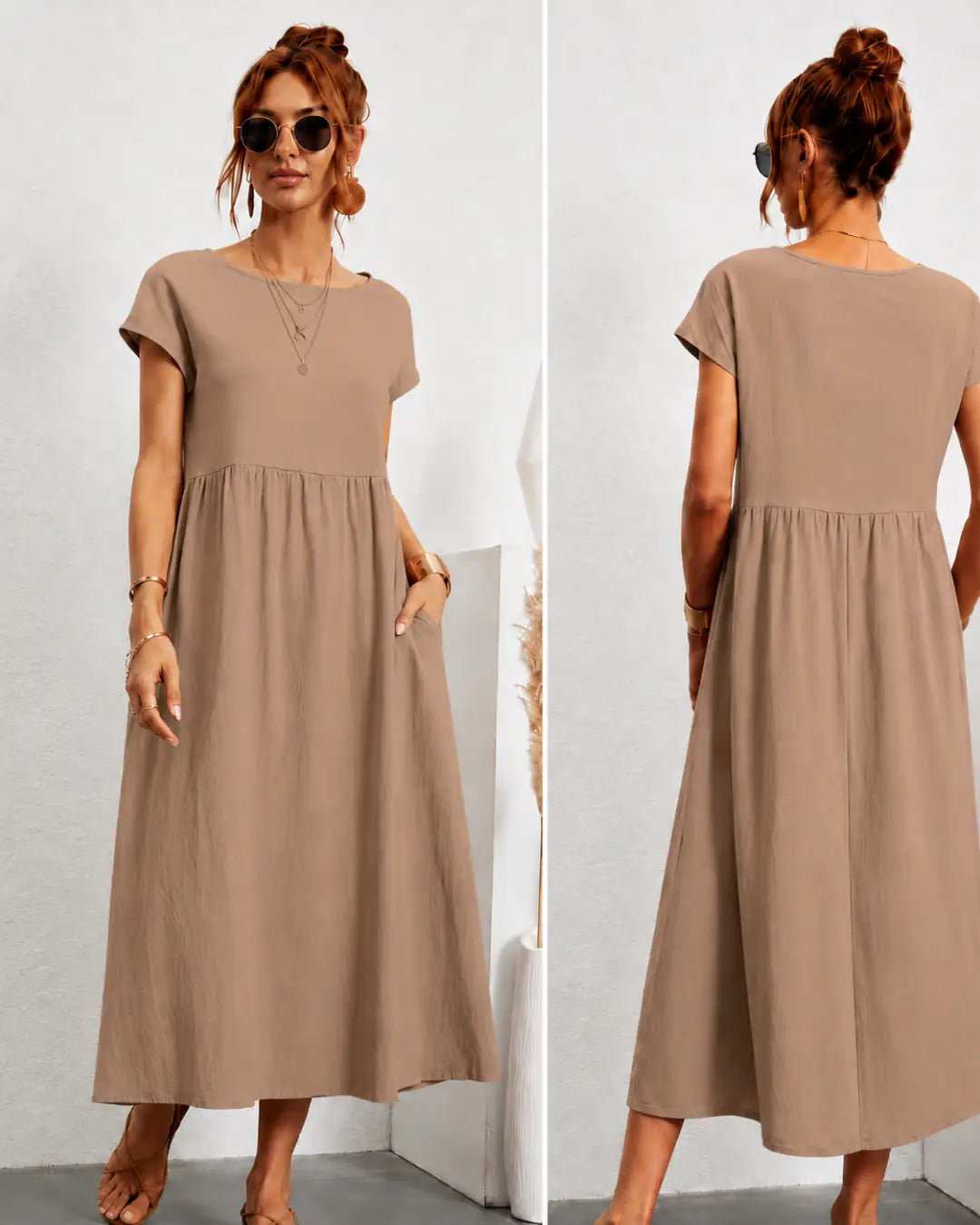 Sandra | Gabriela™ — Vestido Fluido para una Elegancia Atemporal