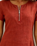 Lina™ — Vestido de Lino con Bolsillos