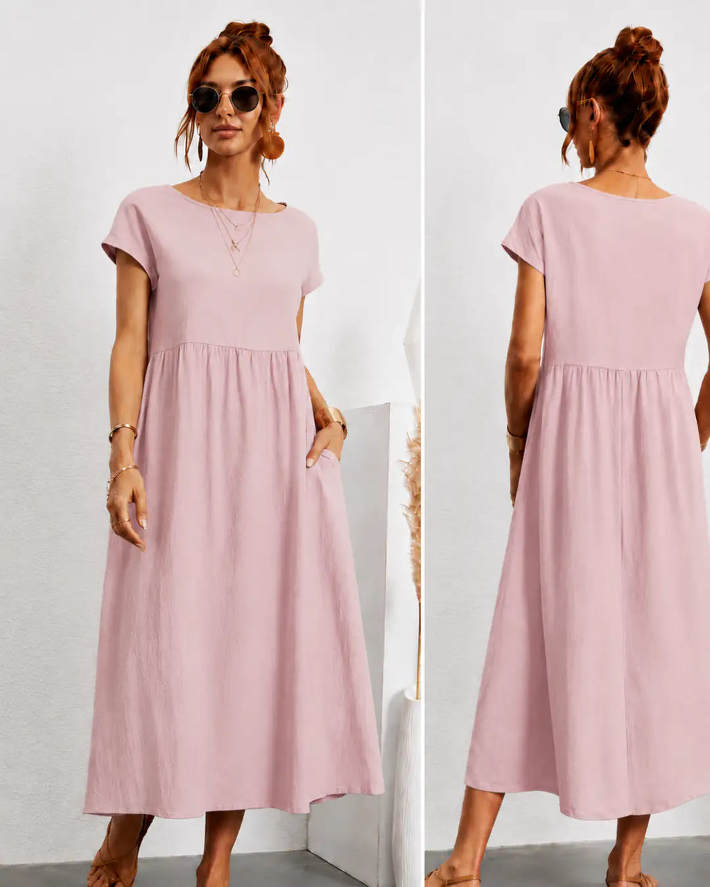 Sandra | Gabriela™ — Vestido Fluido para una Elegancia Atemporal