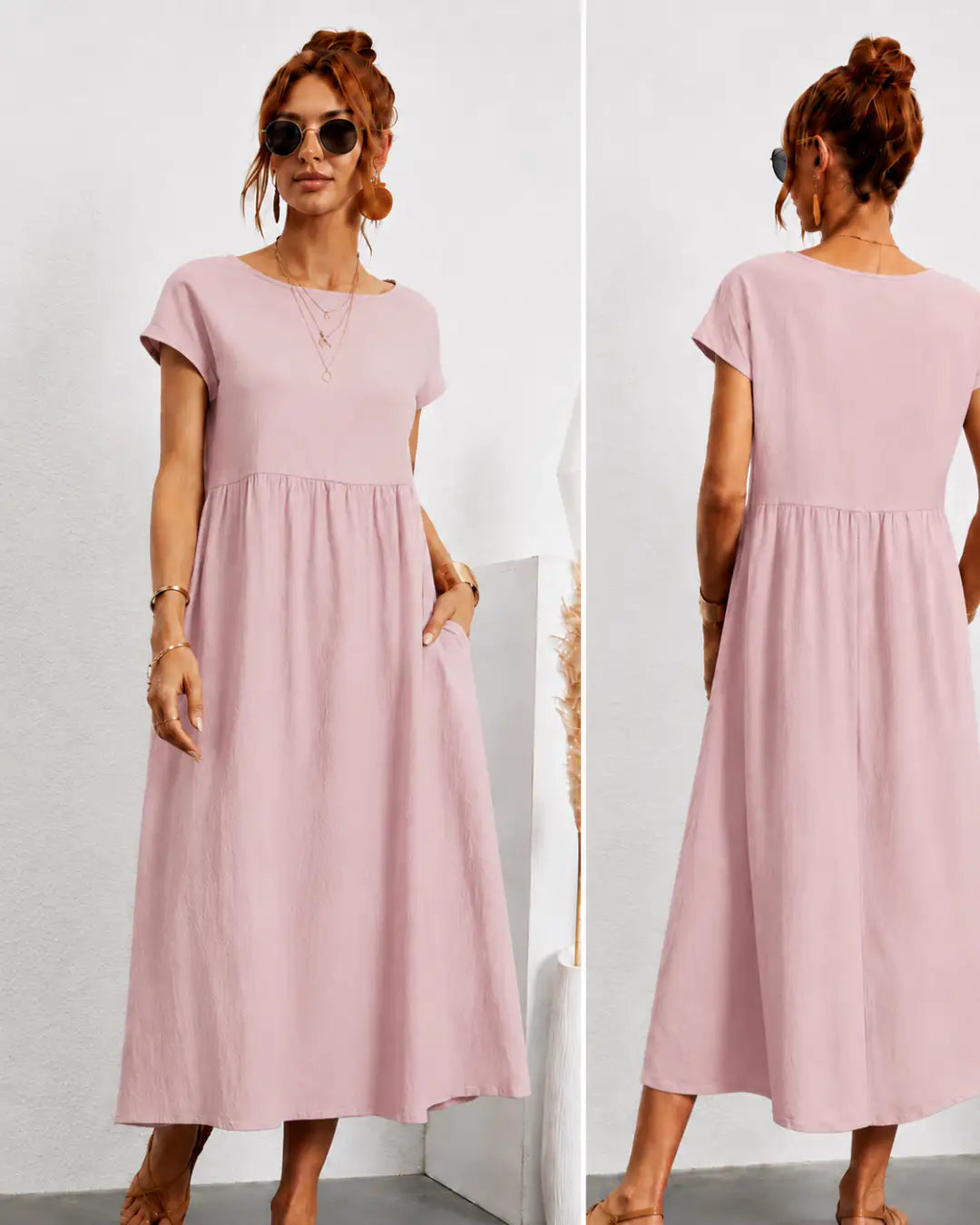 Sandra | Gabriela™ — Vestido Fluido para una Elegancia Atemporal