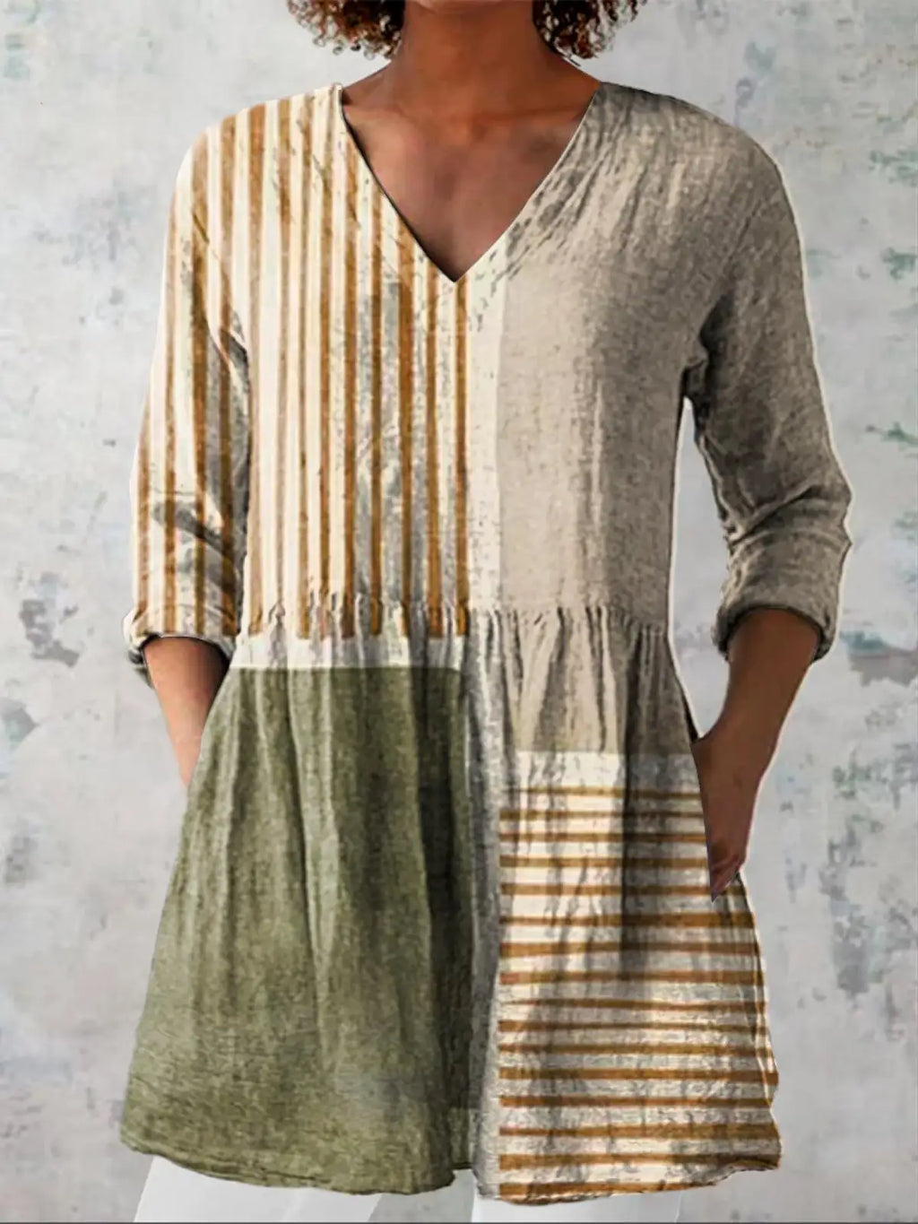 Maeve | Camisa larga con estampado expresivo