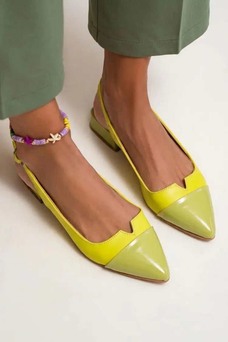 Sagrario | Zapatos Planos Color Block con Hebilla