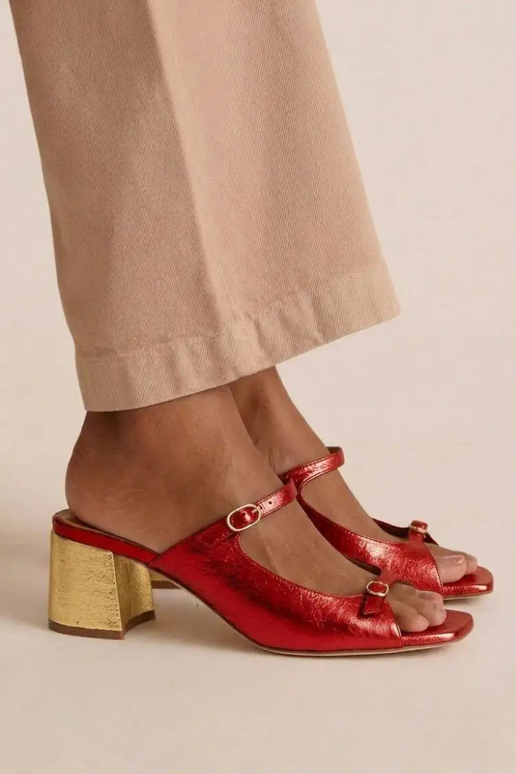 Rufina | Tacones Dorados Slingback