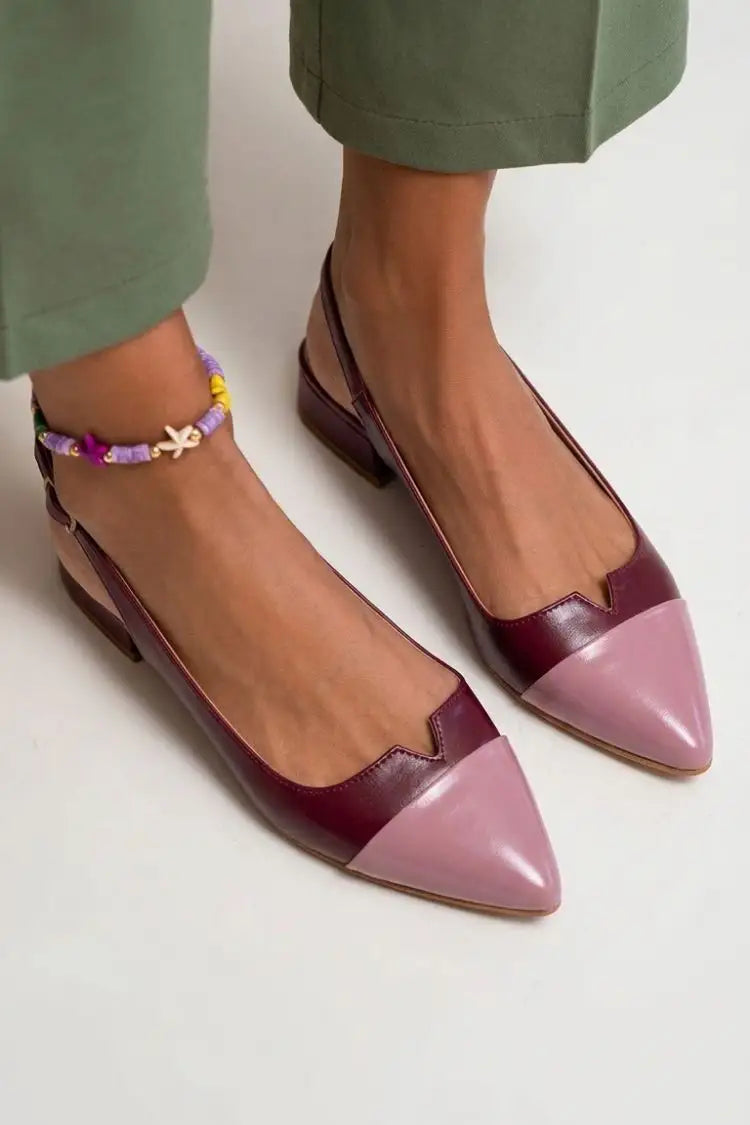 Sagrario | Zapatos Planos Color Block con Hebilla