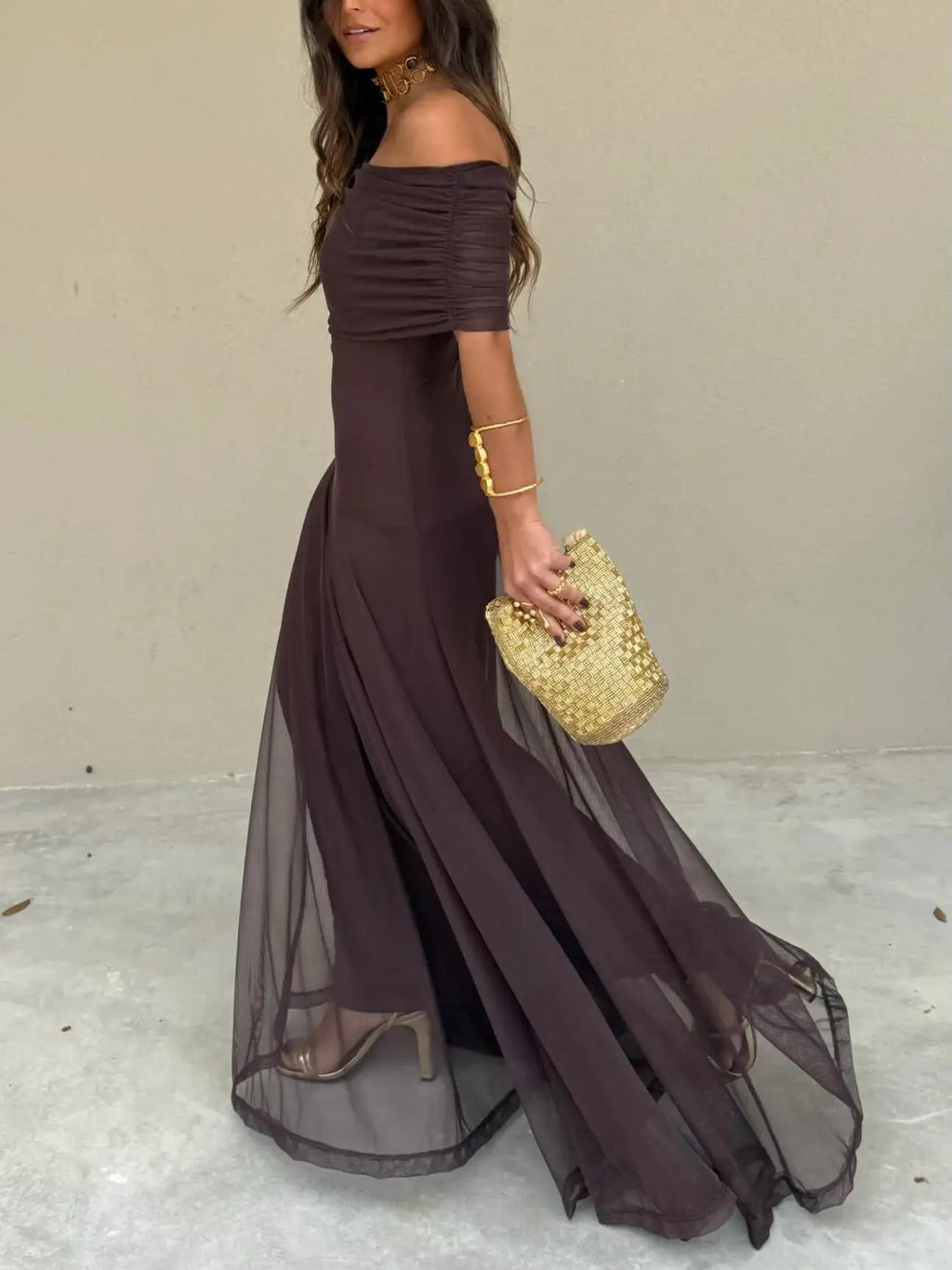 Toledo | Vestido Maxi de un Hombro en Malla