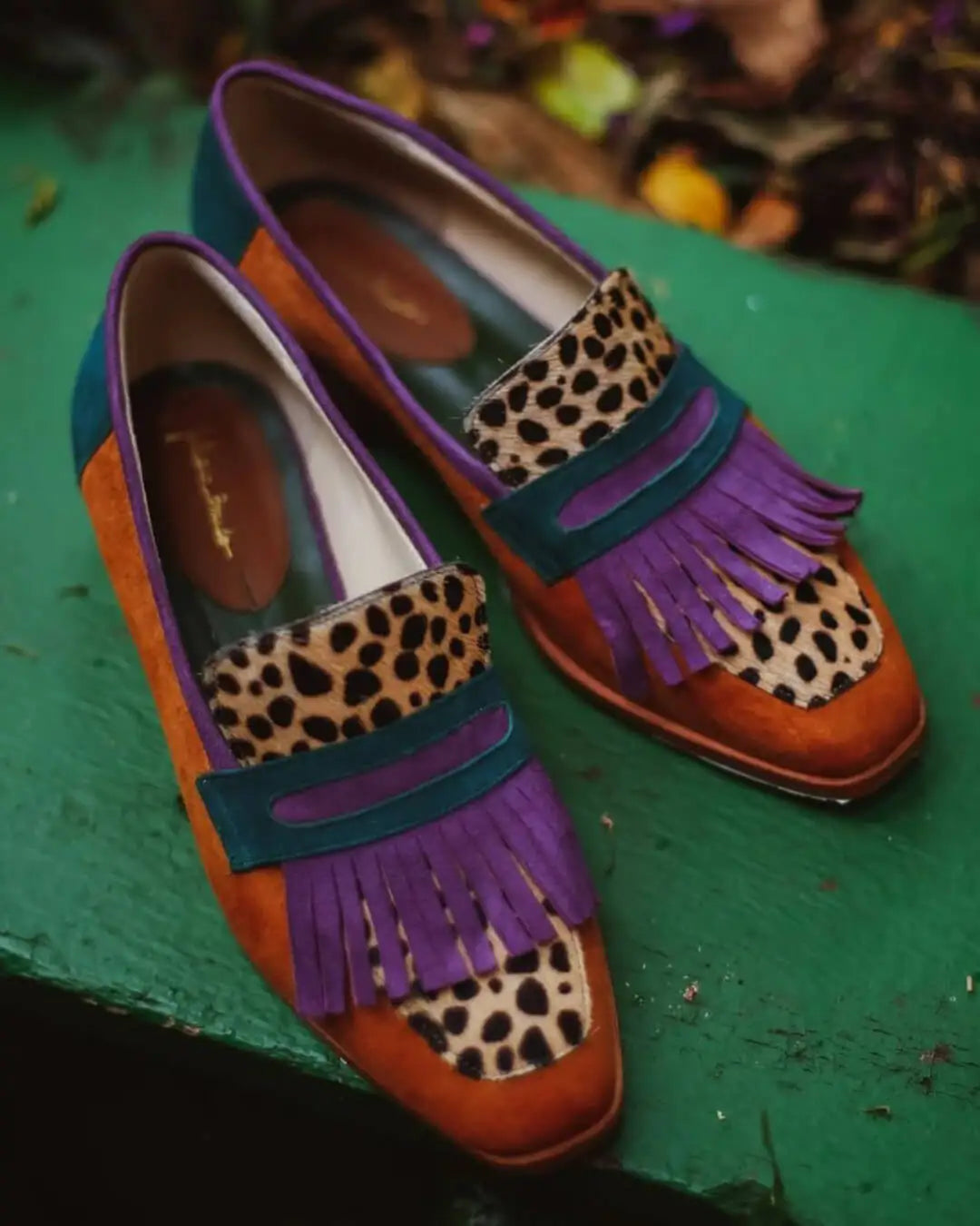 Justa | Mocasines Marrones de Leopardo