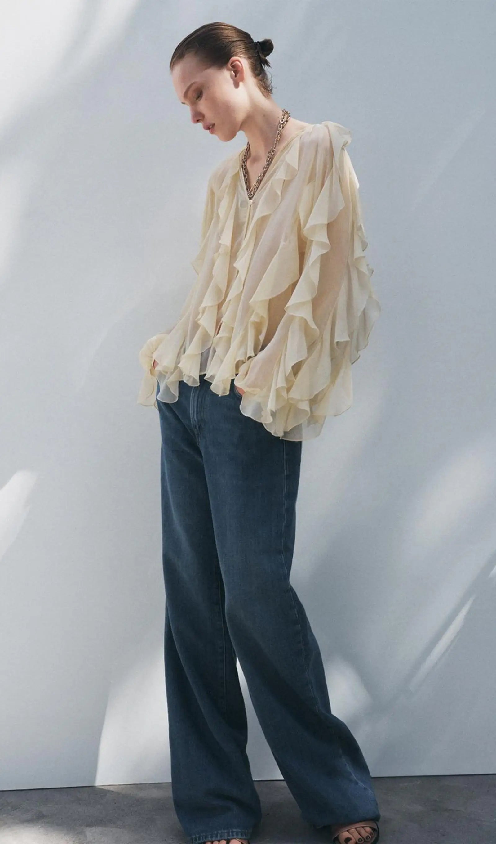Gisela | Blusa con Volantes Elegante
