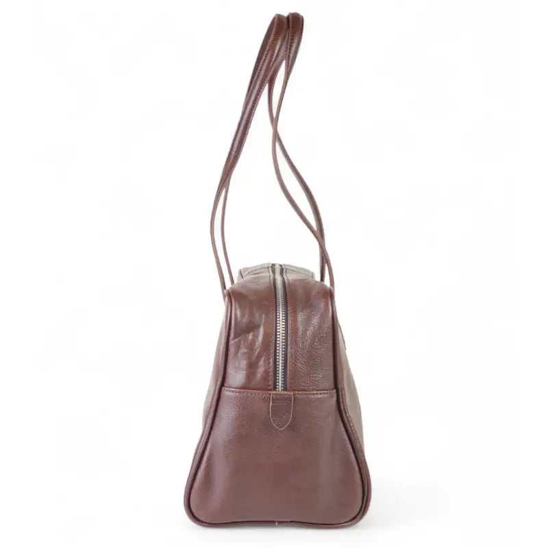Piel | Bolso Tote Estructurado con Flor