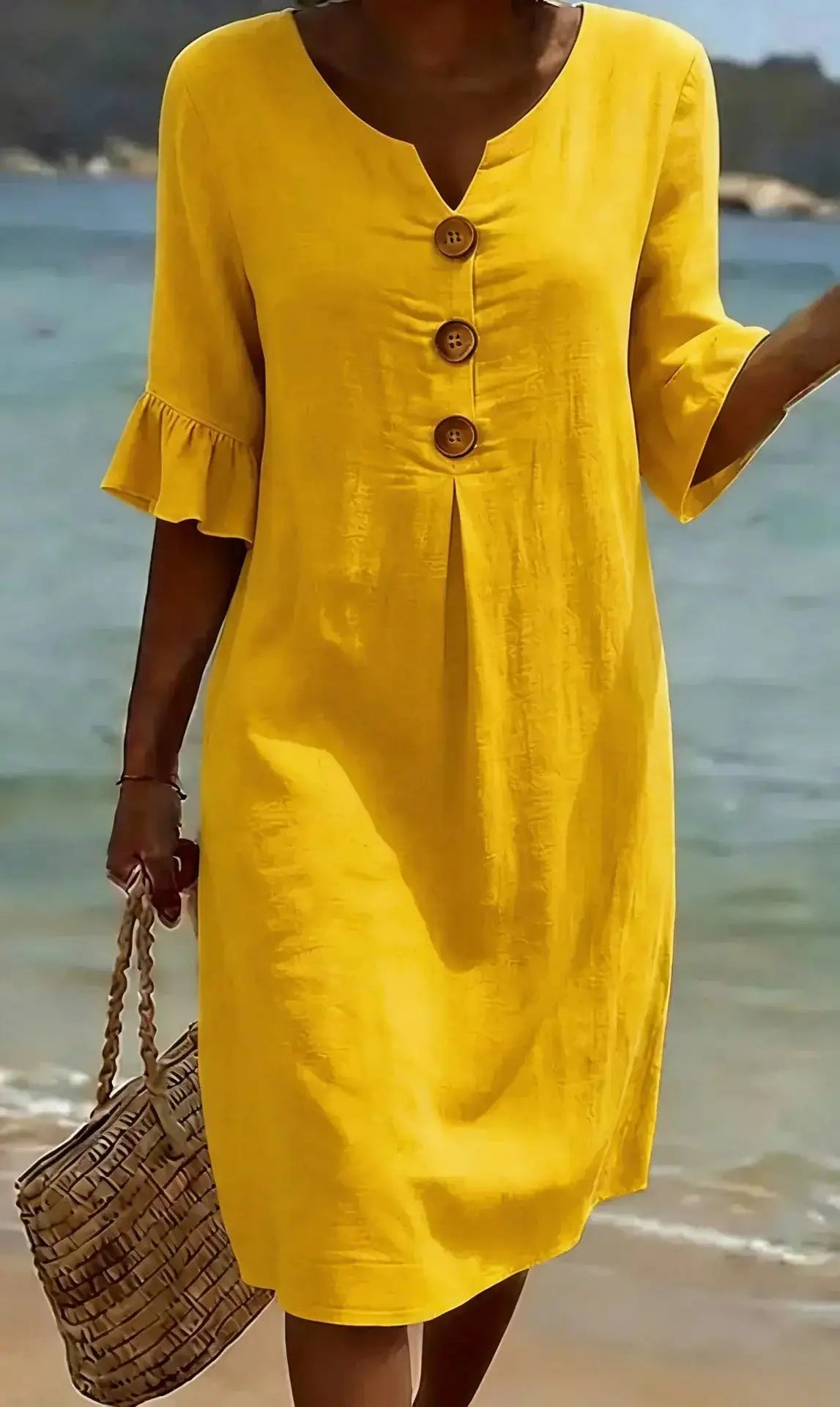Formentera | Vestido de Lino Blanco
