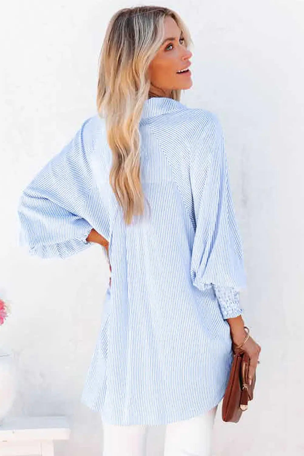 Jara | Camisa Oversize de Rayas en Tejido Ligero