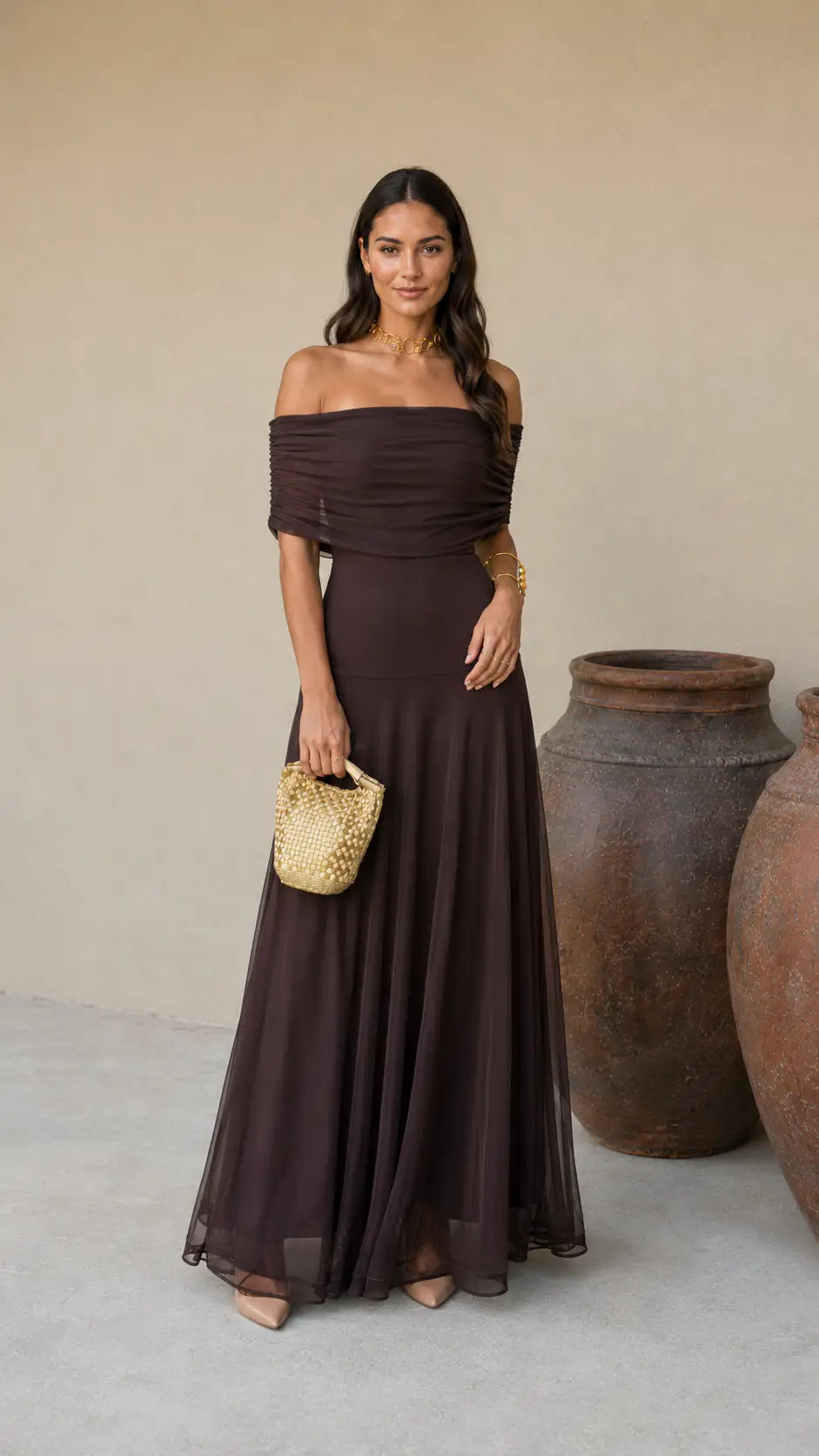 Suri | Vestido Toledo Color Marrón