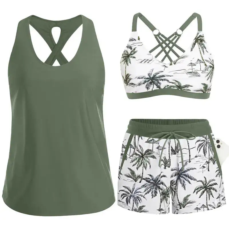 Nerea | Tankini Deportivo Tropical