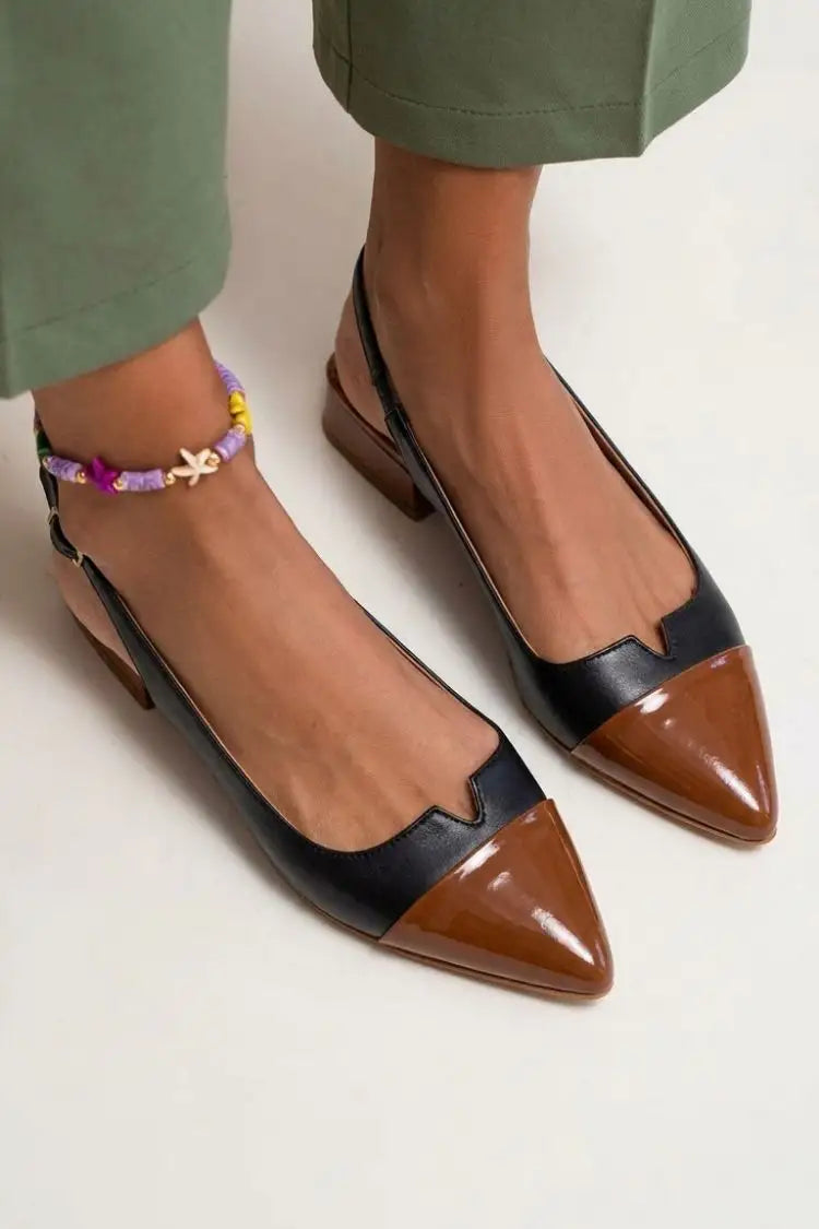Sagrario | Zapatos Planos Color Block con Hebilla