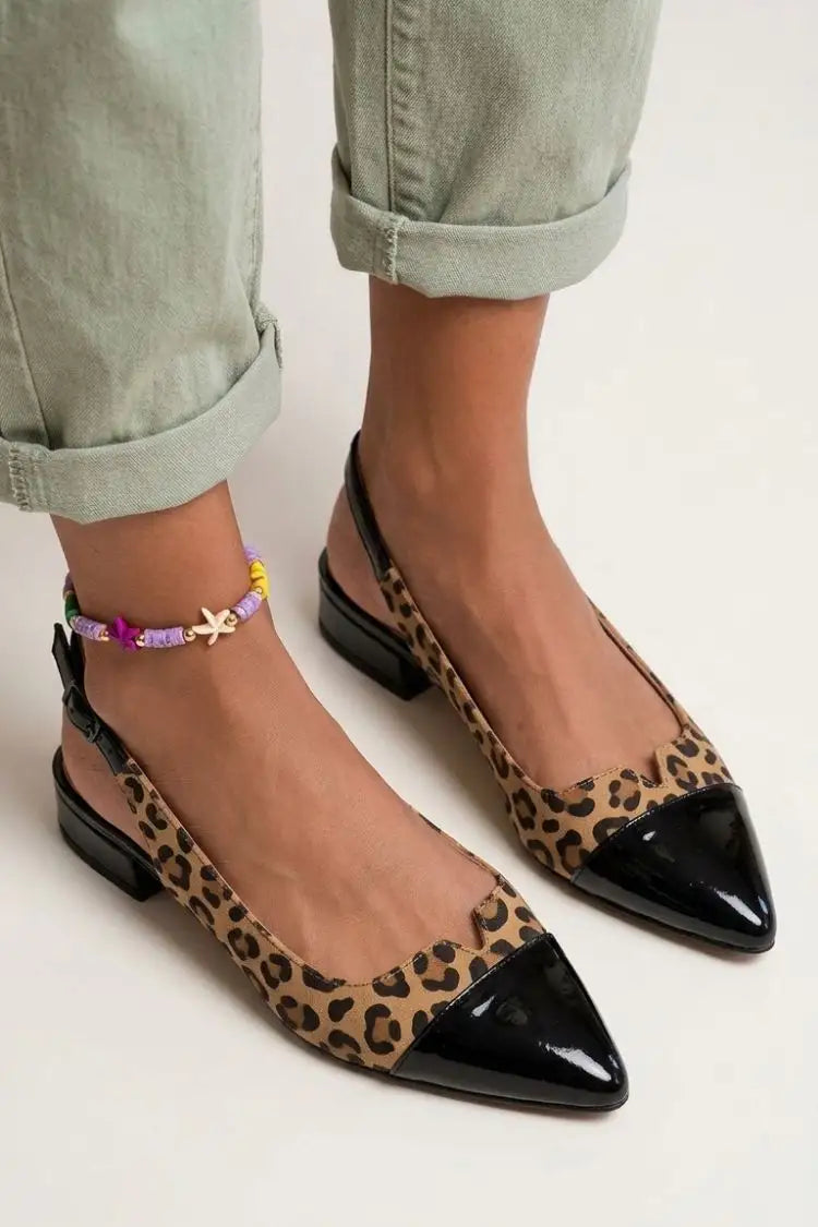 Sagrario | Zapatos Planos Color Block con Hebilla