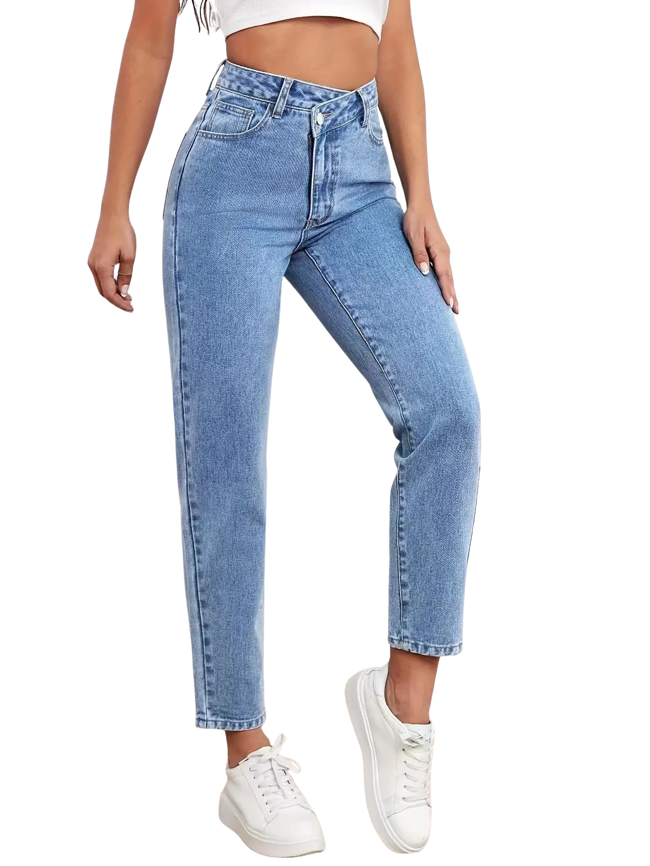 Naia | Vaqueros de Tiro Alto — High-Waisted™