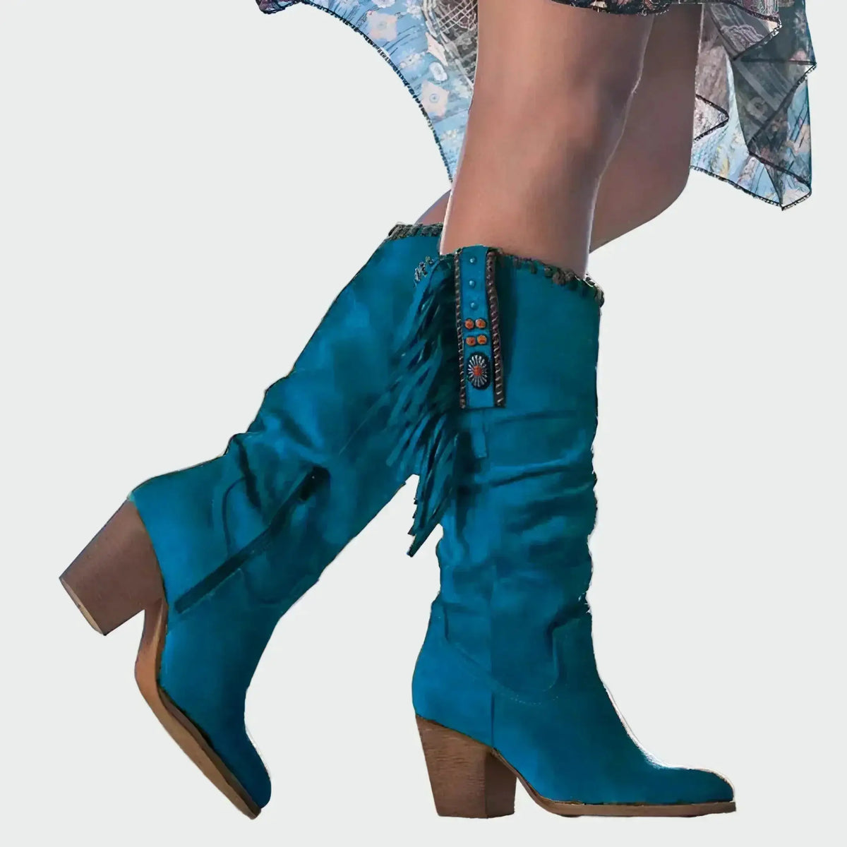 Paz | Botas Cowboy Boho con Flecos