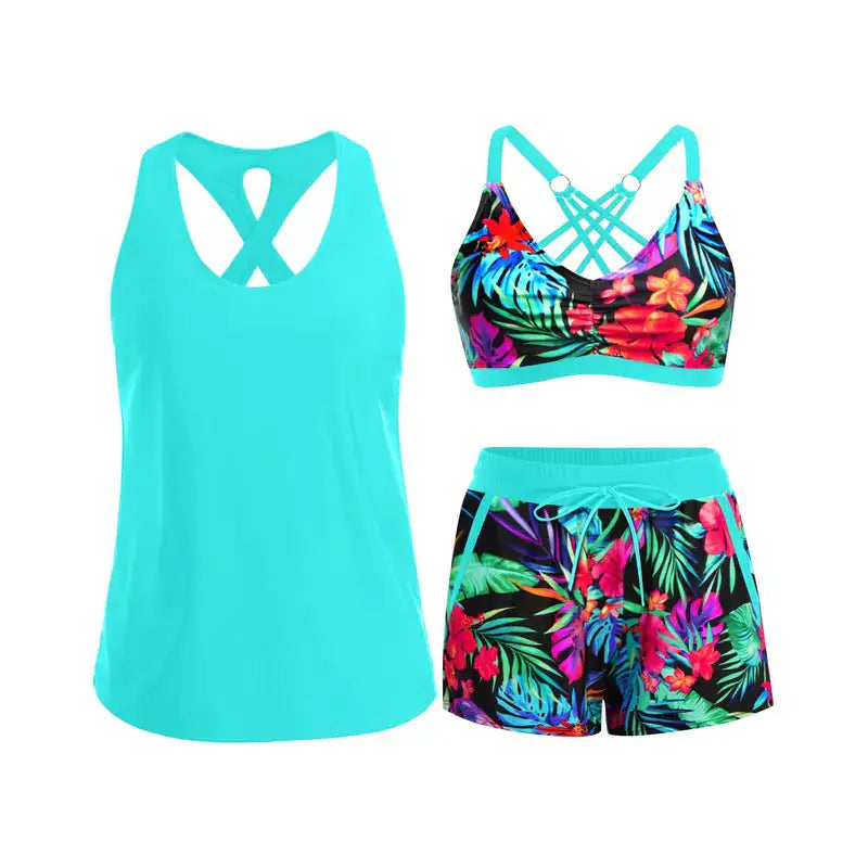 Nerea | Tankini Deportivo Tropical