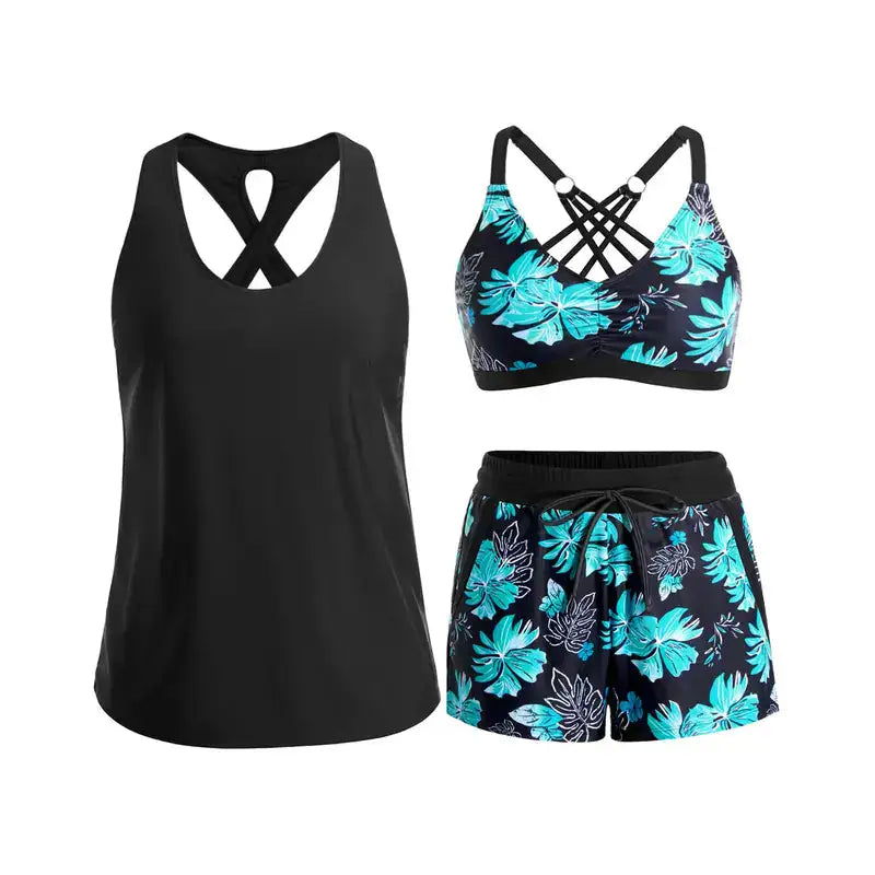 Nerea | Tankini Deportivo Tropical