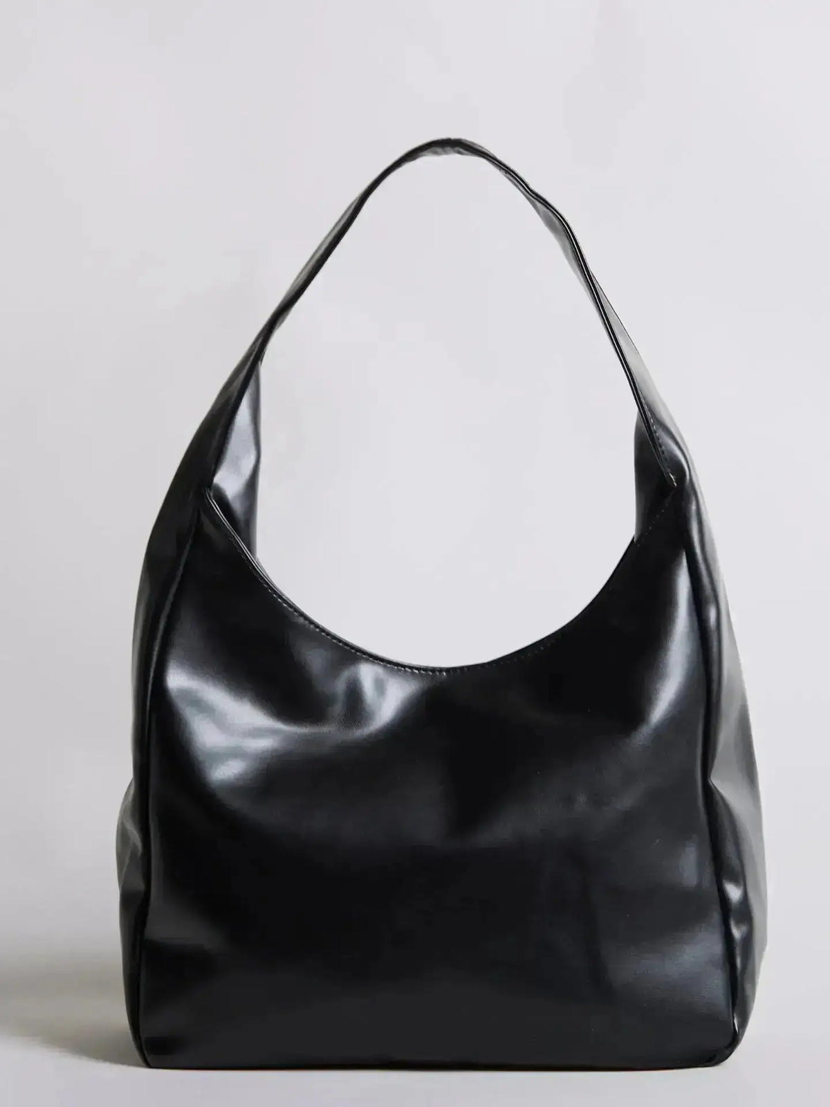 Noir Essence | Bolso Estructurado Negro Satinado