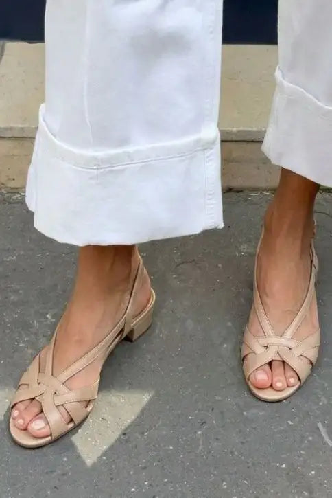 Delia | Tacones Nude Slingback