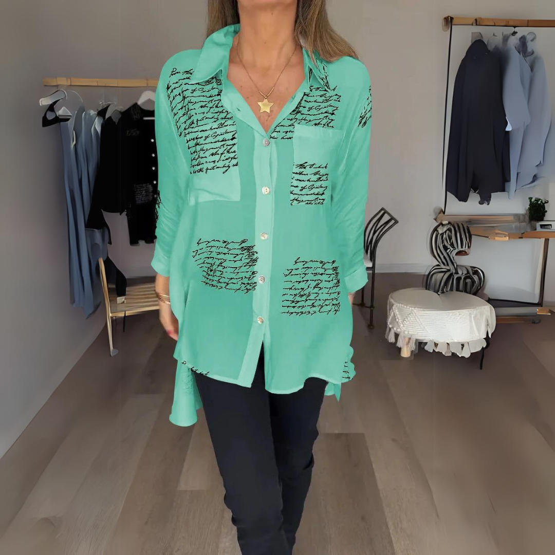 CAMISA LARGA CON BOTONES