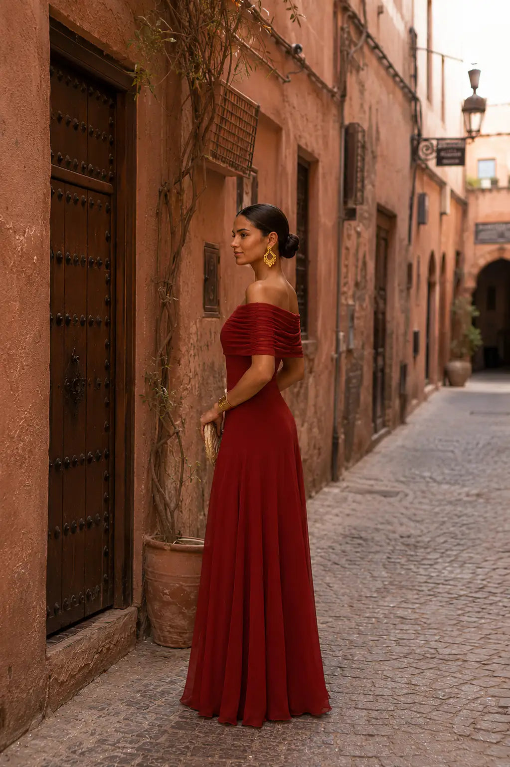 Viola | Vestido de Toledo Terracota