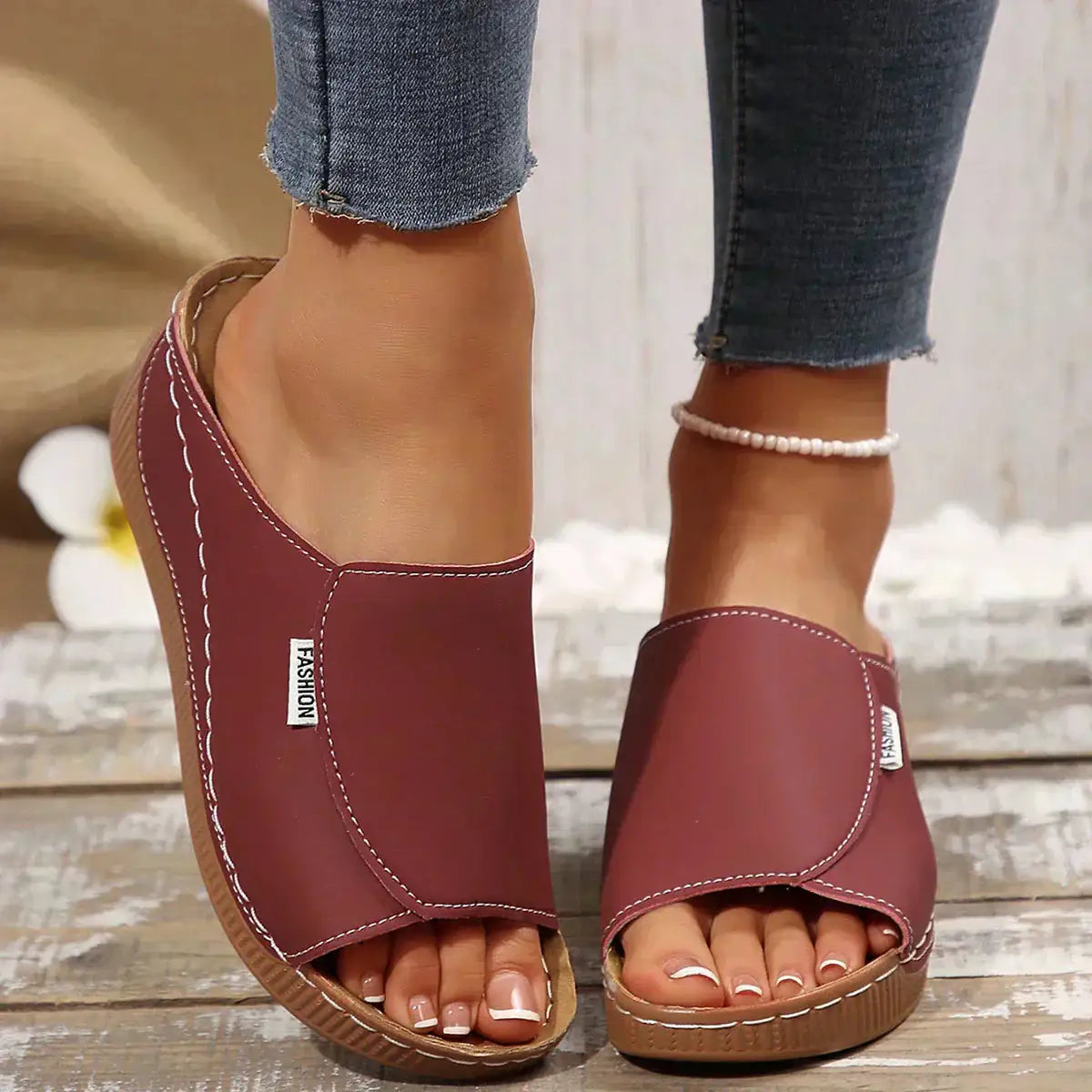 Ella | Sandalias Slip-on sin Cordones