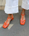 Carlota | Tacones Naranjas con Correa