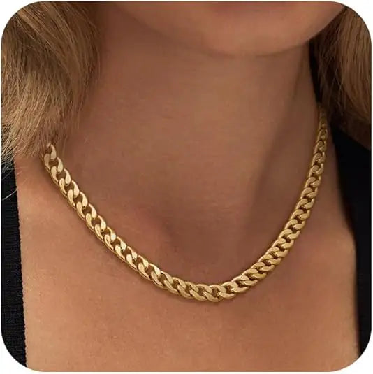 Leonor | Collar Chunky de Eslabones Cubanos