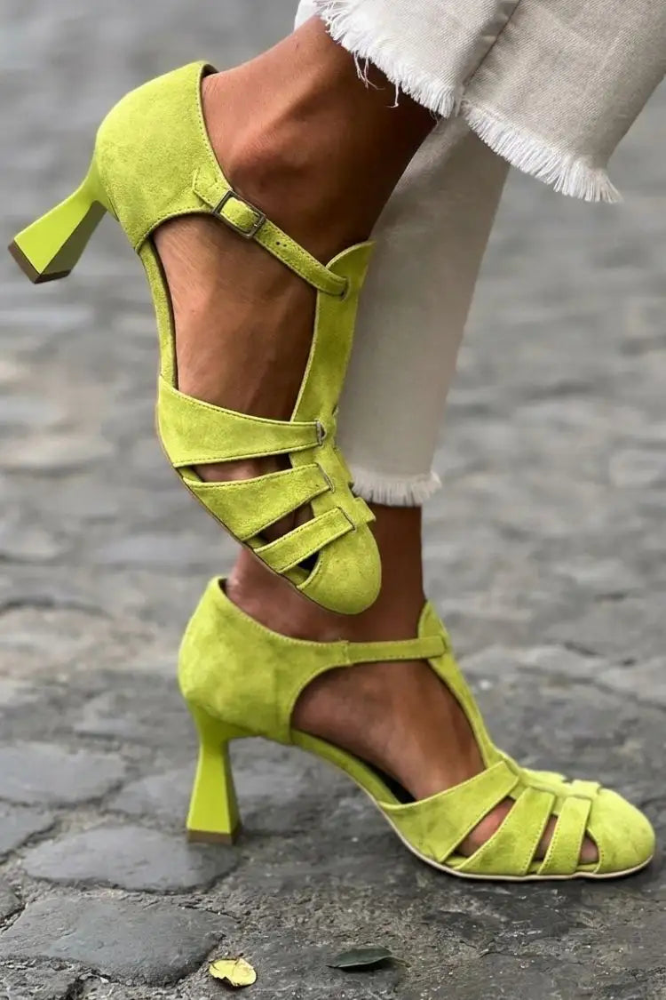 Gala | Tacones Verdes de Crochet