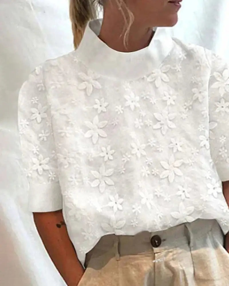 Laia | Top con Detalle de Encaje