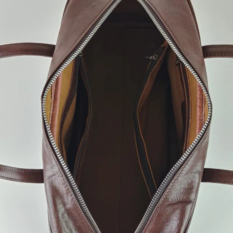 Piel | Bolso Tote Estructurado con Flor