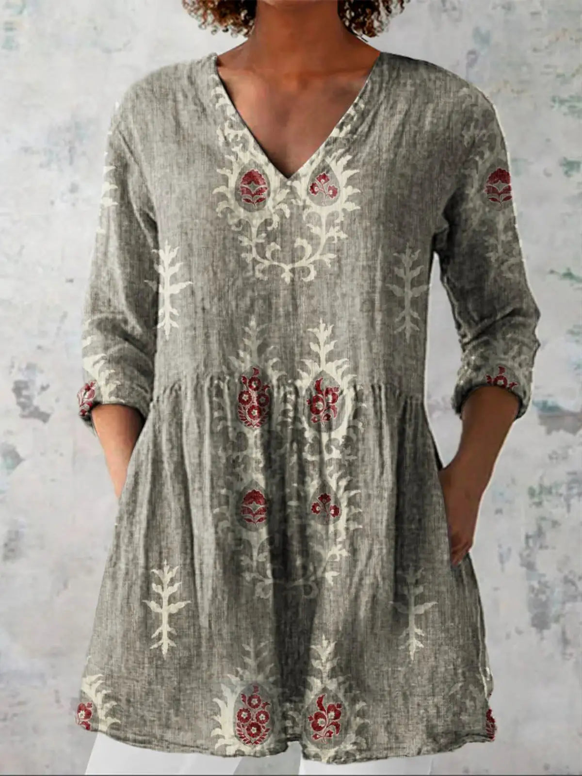 Blair | Camisa larga con estampado expresivo