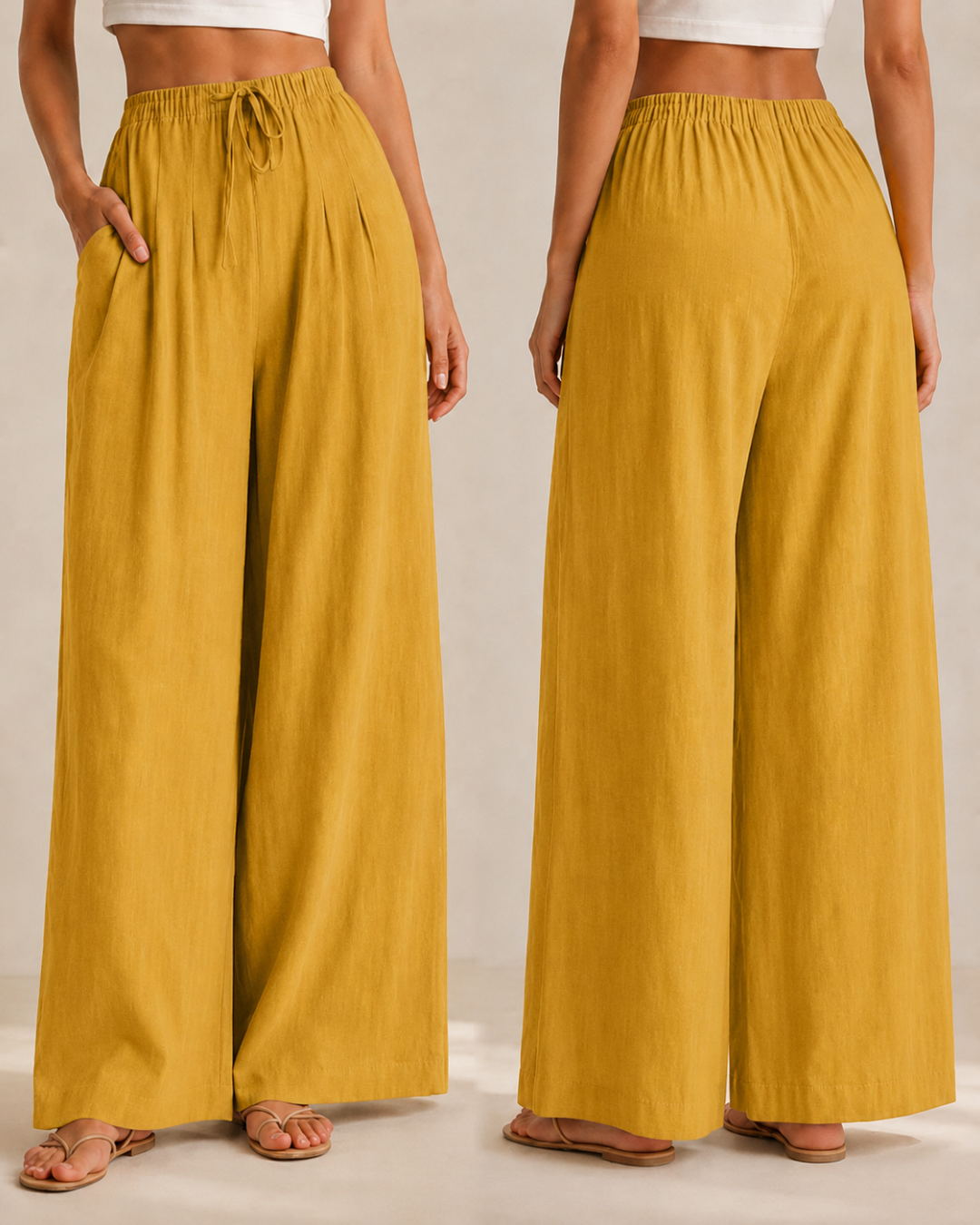Lili™ —  Pantalón Palazzo de Lino Fresco